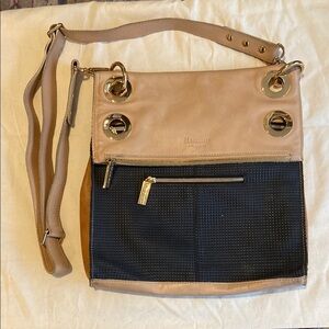 Hammitt Montana Reversible Tan & Black Cross Body Bag